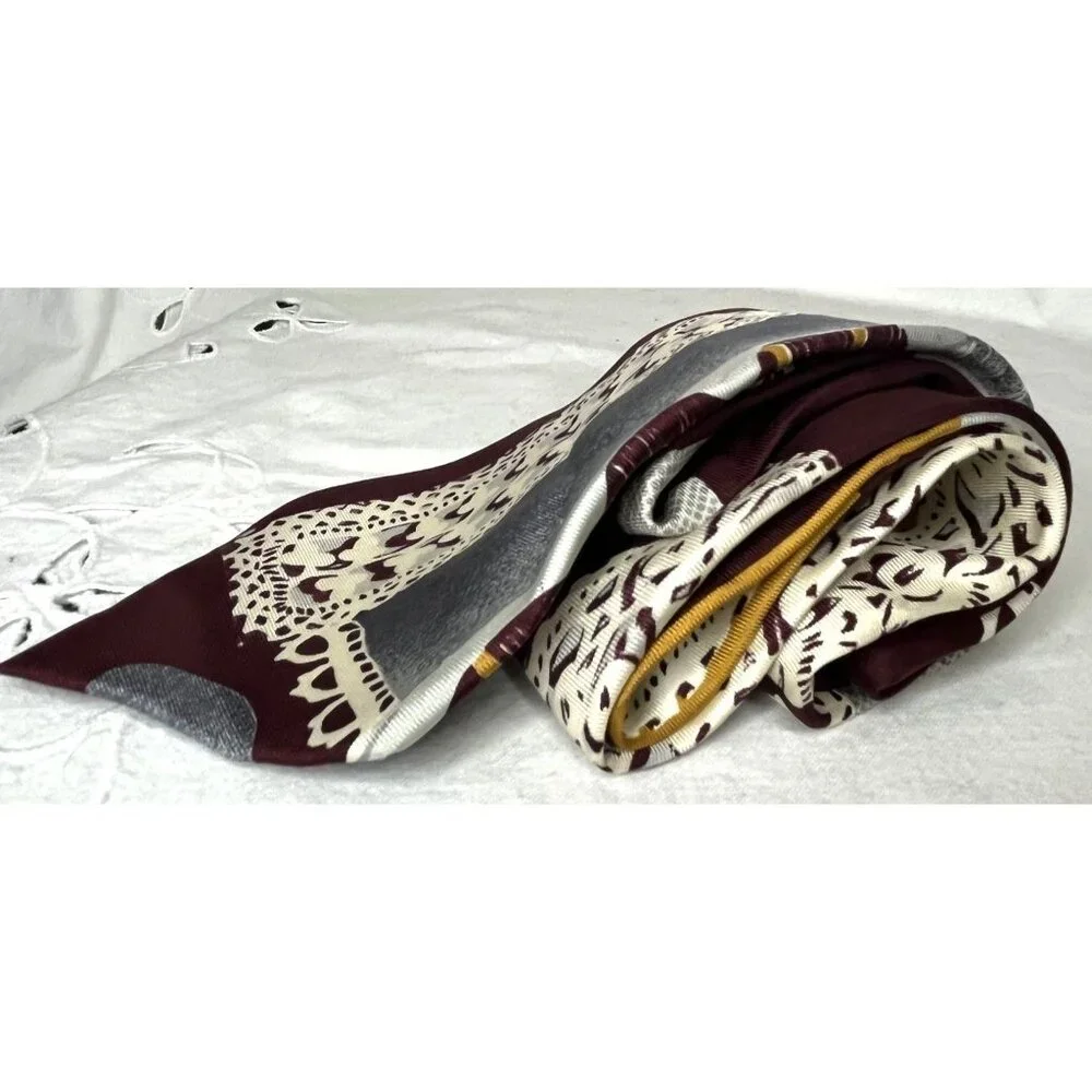 Bruno Marchesi 100% Silk Art Deco Men's Luxury Necktie Italian Vintage - Picture 3 of 8